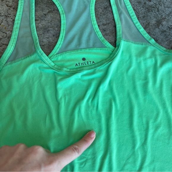 Athleta Bright Green Racerback Tank Top - Picture 7 of 9